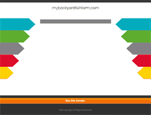 Tablet Screenshot of mybackyardfishfarm.com